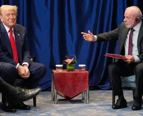 Imagem ilustrativa da imagem Lula diz que Trump é amigo e que problemas com EUA vão se resolver