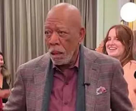 Imagem ilustrativa da imagem Morgan Freeman aparece na TV e fãs apontam fragilidade física e confusão mental