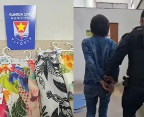 Imagem ilustrativa da imagem Mulher com 12 passagens na Justiça é presa após furtar calças de loja em Vitória