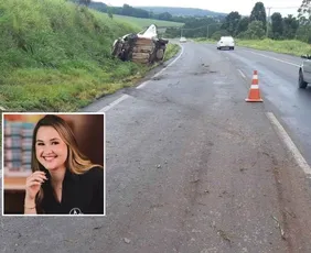 Imagem ilustrativa da imagem Mulher sobrevive a capotamento, mas morre atropelada por caminhão no PR