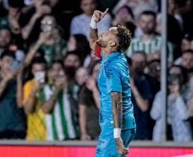 Imagem ilustrativa da imagem Neymar marca 3 gols, Santos vence o Juventude e ganha fôlego na briga contra o Z4