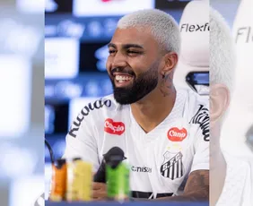 Imagem ilustrativa da imagem No Santos, Gabigol diz que vai comemorar se fizer gol contra o Flamengo
