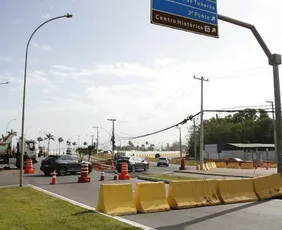 Imagem ilustrativa da imagem Obra do Mergulhão de Camburi já provoca alterações no trânsito