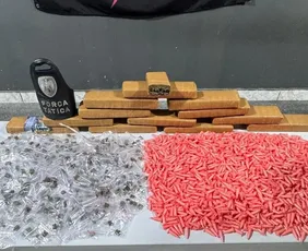 Imagem ilustrativa da imagem PM apreende mais de 2 mil pinos de cocaína e quase 8 kg de maconha em Cariacica