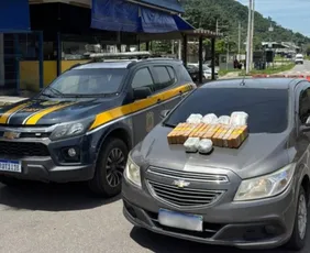 Imagem ilustrativa da imagem PRF apreende 20 kg de drogas na BR-101 em Viana e motorista é preso