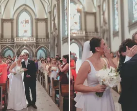 Imagem ilustrativa da imagem Pai supera sequelas de dois AVCs e leva filha ao altar