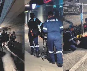 Imagem ilustrativa da imagem Personal trainer sofre acidente com bike elétrica na ciclovia da Terceira ponte