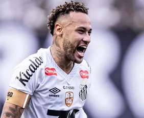 Imagem ilustrativa da imagem Presidente do Santos comenta sobre renovação de Neymar