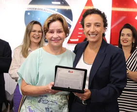 Imagem ilustrativa da imagem Primeira presidente do TJES reafirma compromisso de diálogo com a OAB-ES