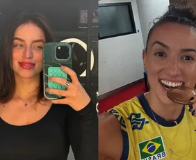 Imagem ilustrativa da imagem Quem é Bruna Unzueta, nova namorada da jogadora de vôlei Gabi Guimarães