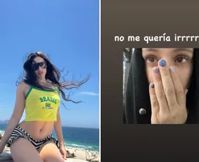 Imagem ilustrativa da imagem Rosalía posta foto chorando ao se despedir do Rio de Janeiro