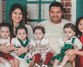 Imagem ilustrativa da imagem Sufoco e alegrias na família dos sêxtuplos capixabas
