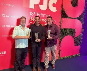 Imagem ilustrativa da imagem TV Tribuna leva quatro prêmios no 18º Prêmio de Jornalismo Cooperativista Capixaba