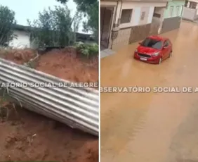 Imagem ilustrativa da imagem Temporal provoca estragos em cidade do Sul do ES
