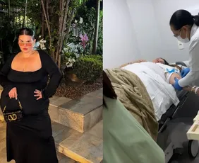 Imagem ilustrativa da imagem Thais Carla desmaia e é levada às pressas ao hospital