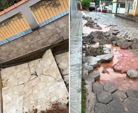 Imagem ilustrativa da imagem Tromba d'água deixa desabrigados e ruas destruídas em Guaçuí
