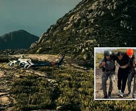 Imagem ilustrativa da imagem Turista é resgatado de helicóptero após torcer tornozelo no Pico da Bandeira