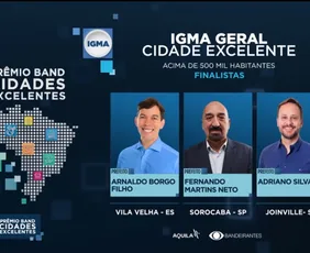 Imagem ilustrativa da imagem Vila Velha é finalista em etapa nacional do Prêmio Band Cidades Excelentes