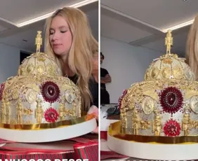 Imagem ilustrativa da imagem Virginia mostra panetone de luxo de R$ 6 mil comprado para irmão de Vini Jr.