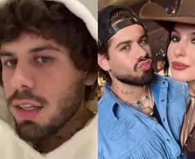 Imagem ilustrativa da imagem Zé Felipe manda recado após término com Ana Castela: 'Não tenho medo de falar'