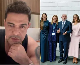 Imagem ilustrativa da imagem Zezé di Camargo pede que SBT cancele especial de natal após Lula visitar emissora
