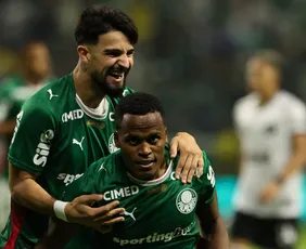 Imagem ilustrativa da imagem Arias marca 1° gol, causa expulsão e dá vitória ao Palmeiras contra o Botafogo