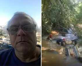 Imagem ilustrativa da imagem Bancário aposentado morre após carro cair em rio em Alfredo Chaves