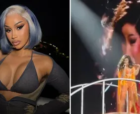 Imagem ilustrativa da imagem Cardi B diz em show que vai dar surra no ICE, o serviço de imigração americano