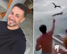 Imagem ilustrativa da imagem Carlinhos Maia é multado em R$ 1 milhão por filmar amigos alimentando gaivota