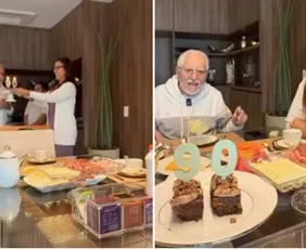 Imagem ilustrativa da imagem Carlos Alberto de Nóbrega celebra 90 anos após internação