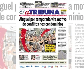 Imagem ilustrativa da imagem Confira os destaques do jornal A Tribuna desta quarta-feira