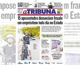 Imagem ilustrativa da imagem Confira os destaques do jornal A Tribuna desta quarta-feira