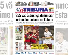 Imagem ilustrativa da imagem Confira os destaques do jornal A Tribuna desta segunda-feira