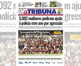 Imagem ilustrativa da imagem Confira os destaques do jornal A Tribuna desta segunda-feira