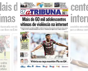Imagem ilustrativa da imagem Confira os destaques do jornal A Tribuna desta segunda-feira