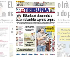 Imagem ilustrativa da imagem Confira os destaques do jornal A Tribuna deste domingo