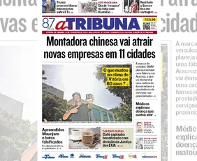 Imagem ilustrativa da imagem Confira os destaques do jornal A Tribuna deste sábado