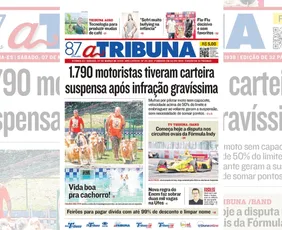 Imagem ilustrativa da imagem Confira os destaques do jornal A Tribuna deste sábado