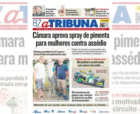 Imagem ilustrativa da imagem Confira os destaques do jornal A Tribuna deste sábado