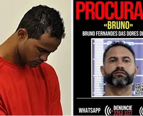 Imagem ilustrativa da imagem Disque-Denúncia divulga cartaz de ‘procurado’ do goleiro Bruno e pede informações