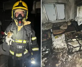 Imagem ilustrativa da imagem Duas crianças são resgatadas desacordadas após incêndio em Colatina