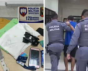 Imagem ilustrativa da imagem Dupla é presa após assaltar loja e levar mais de R$ 1 mil em roupas em Vitória