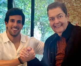 Imagem ilustrativa da imagem Faustão faz rara aparição ao ser homenageado pelo genro