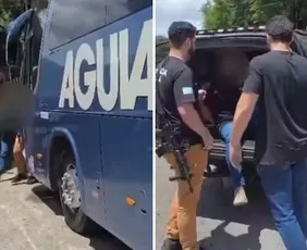 Imagem ilustrativa da imagem Foragido da Justiça por extorsão, pistolagem e sequestro é preso em ônibus no ES