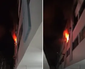 Imagem ilustrativa da imagem Incêndio atinge apartamento em Jardim Camburi e prejuízo ultrapassa R$ 80 mil