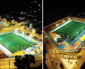 Imagem ilustrativa da imagem Joana D’Arc recebe campo com padrão FIFA e nova área de convivência