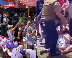 Imagem ilustrativa da imagem Motorista atropela multidão em festival budista nos EUA e deixa 15 feridos