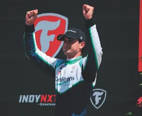 Imagem ilustrativa da imagem Na tela da TV Tribuna/ Band: brasileiro Caio Collet estreia na Fórmula Indy