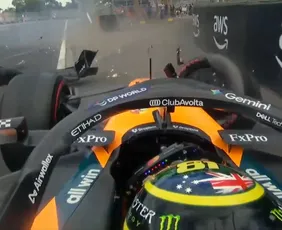 Imagem ilustrativa da imagem Piastri bate na volta de aquecimento e abandona GP da Austrália antes da largada