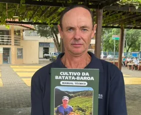 Imagem ilustrativa da imagem Produtor conta em livro os seus segredos para aumentar a produção de batata-baroa